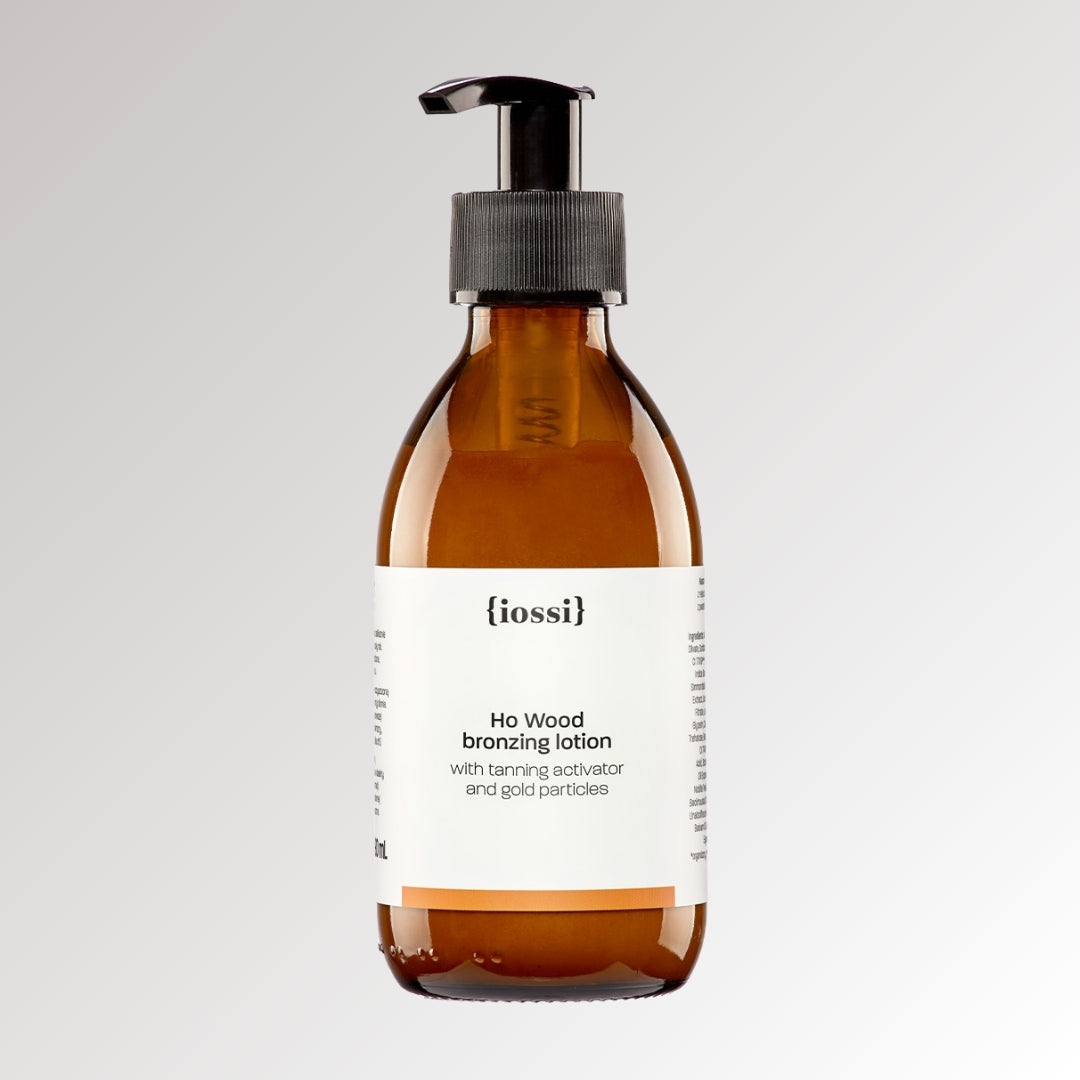 IOSSI Ho Wood Bronzing Lotion with Gold Particles